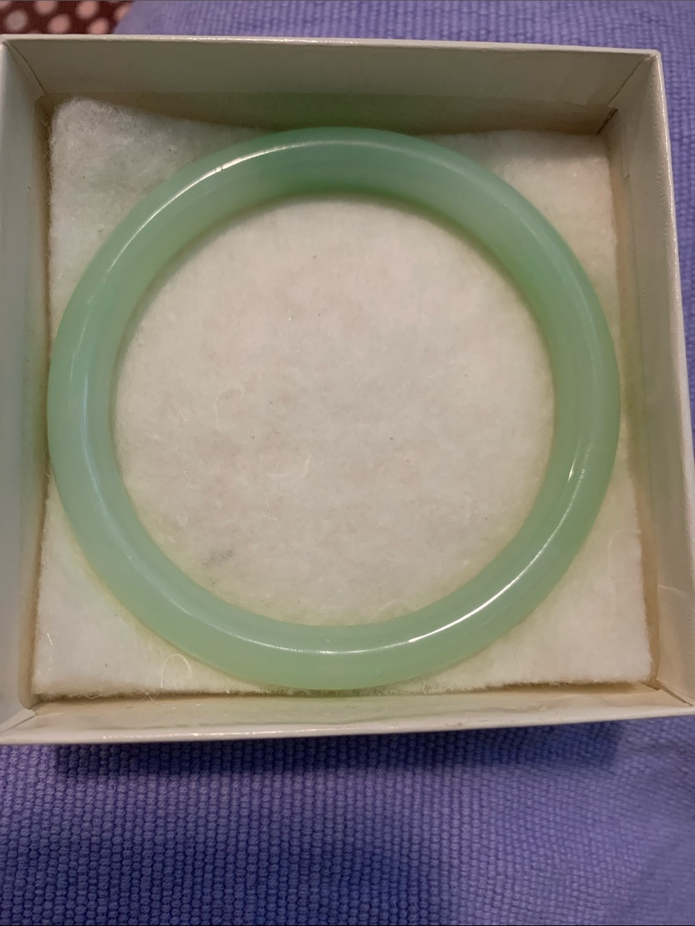 Vintage Light Green Jadeite Bangle Bracelet unisex